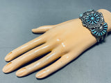 Begay Signed Vintage Native American Navajo Neelde Turquoise Sterling Silver Bracelet Old-Nativo Arts