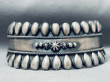 Teardrops Of Sterling Silver Vintage Navajo Sterling Silver Bracelet-Nativo Arts