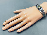 Very Rare Vintage Native American Navajo Damale Turquoise Sterling Silver Bracelet-Nativo Arts