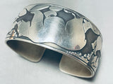 Roaming Blackbear Vintage Native American Navajo Sterling Silver Bracelet Cuff-Nativo Arts