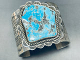 Jaw-dropping 180 Gram Native American Navajo Morenci Turquoise Sterling Silver Bracelet-Nativo Arts