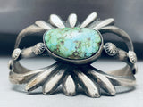 One Of The Most Unique Vintage Native American Navajo Royston Turquoise Sterling Silver Bracelet-Nativo Arts