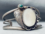 Amazing Vintage Native American Navajo Len Cadmen Turquoise Shell Bracelet-Nativo Arts