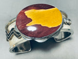 Mookaite Stone!! Very Rare Vintage Native American Navajo Sterling Silver Bracelet-Nativo Arts