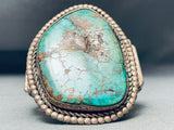 One Of The Best Vintage Native American Navajo Sroyston Turquoise Sterling Silver Bracelet-Nativo Arts