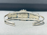 Incredible Vintage Native American Navajo Royston Turquoise Sterling Silver Flower Bracelet-Nativo Arts