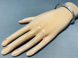 Important Vintage Native American Navajo Signed Alvin Toadacheena Sterling Silver Bracelet-Nativo Arts