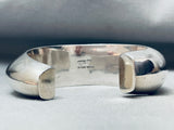 6.5 Inch Wrist Vintage Native American Navajo Orville Tsinnie Sterling Silver Bracelet-Nativo Arts