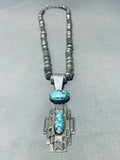 Native American Best Vintage Apache Comanche Vintage Navajo Carico Lake Sterling Silver Necklace-Nativo Arts
