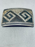 Special Vintage Native American Navajo Sterling Silver Buckle-Nativo Arts