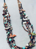 One Of The Most Beautiful Vintage Santo Domingo Fetish Turquoise Necklace-Nativo Arts