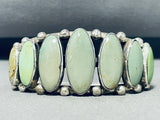 Stunning Vintage Native American Navajo 7 Royston Turquoise Sterling Silver Bracelet-Nativo Arts