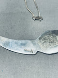 Emerson Kinsel Native American Navajo Sterling Silver Horse Necklace-Nativo Arts