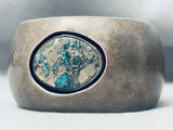 One Of The Most Unique Vintage Native American Navajo Morenci Turquoise Sterling Silver Bracelet-Nativo Arts