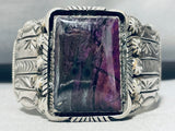 Eddy Gruber Sugilite Vintage Native American Navajo Sterling Silver Bracelet-Nativo Arts