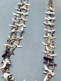 White Doves Vintage Santo Domingo Heishi Sterling Silver Necklace-Nativo Arts