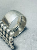 Raindrops Of Handmade Silver Sterling Native American Navajo Ring-Nativo Arts