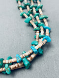 Very Old Vintage Native American Navajo Turquoise Nugget Heishi Necklace Old-Nativo Arts