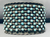 One Of Best Ever Vintage Native American Navajo Snake Eyes Turquoise Sterling Silver Bracelet-Nativo Arts