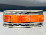 Important Vintage Santo Domingo Tony Aguilar Sterling Silver Inlay Bracelet-Nativo Arts