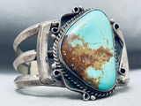 Stunning Vintage Native American Navajo Royston Turquoise Sterling Silver Bracelet-Nativo Arts