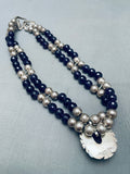 One Of The Most Fab Vintage Native American Navajo Amethyst Sterling Silver Necklace-Nativo Arts
