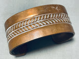 Magnificent Vintage Native American Navajo Copper Bracelet-Nativo Arts