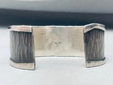 Bamboo Jungle Vintage Navajo Sterling Silver Bracelet Cuff-Nativo Arts