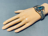 Mcginnis Turquoise!! Rare Vintage Native American Navajo Sterling Silver Bracelet-Nativo Arts