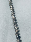 Wrap Around Very Old Vintage Native American Navajo 37-inch Long Sterling Silver Necklace