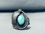 Captivating Vintage Native American Navajo Royston Turquoise Sterling Silver Ring-Nativo Arts