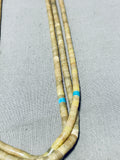 One Of Best Vintage Santo Domingo Serpentine Turquoise Sterling Silver Necklace-Nativo Arts