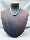Gorgeous And Intricate Vintage Native American Navajo Turquoise Heishi Sterling Silver Necklace-Nativo Arts