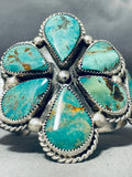 Jimmy Jackson Important Vintage Native American Navajo Turquoise Sterling Silver Bracelet-Nativo Arts