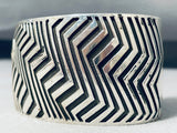 Gasp! Revolving Handmade Silver Work Sterling Native American Navajo Bracelet-Nativo Arts