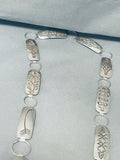 170 Grams Signed Vintage Fascinating Vintage Native American Navajo Sterling Silver Concho Belt-Nativo Arts