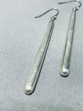 Elegant Vintage Native American Navajo Sterling Silver Earrings-Nativo Arts