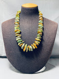 Native American 200+ Gram Vintage Santo Domingo Royston Turquoise Sterling Silver Necklace-Nativo Arts