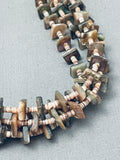 Rare Older Fab Vintage Santo Domingo Shell Heishi Sterling Silver Necklace-Nativo Arts