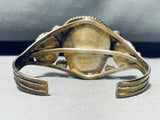 R.c. Little Important Vintage Native American Navajo Turquoise Sterling Silver Bracelet-Nativo Arts