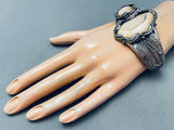 Important Vintage Native American Navajo Mookaite Sterling Silver Bracelet-Nativo Arts