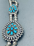 One Of The Most Fab Vintage Native American Navajo Turquoise Sterling Silver Necklace-Nativo Arts