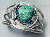 Tremendous Vintage Native American Navajo Turquoise Sterling Silver Bracelet-Nativo Arts