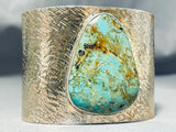 Enormous Navajo Royston Turquoise Sterling Silver Bracelet