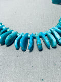 Tears Of Joy!!! Vintage Native American Navajo Turquoise Sterling Silver Necklace-Nativo Arts
