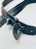 Superior Vintage Native American Navajo Turquoise Inlay Sterling Silver Belt-Nativo Arts