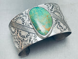 Native American Bold San Felipe Royston Turquoise Sterling Silver Massive Bracelet-Nativo Arts