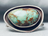 Eric Drake Best Vintage Native American Navajo Carico Alke Turquoise Sterling Silver Bracelet-Nativo Arts