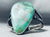 80 Grams Heavy Vintage Native American Navajo Royston Turquoise Sterling Silver Bracelet