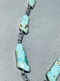 Native American Gasp!! Chunky Turquoise Navajo Sterling Silver Necklace-Nativo Arts